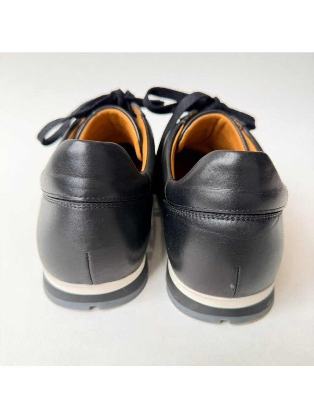 Magnanni Zubiri Leather Sneakers Black Men's Size 9.5 - Picture 5 of 12